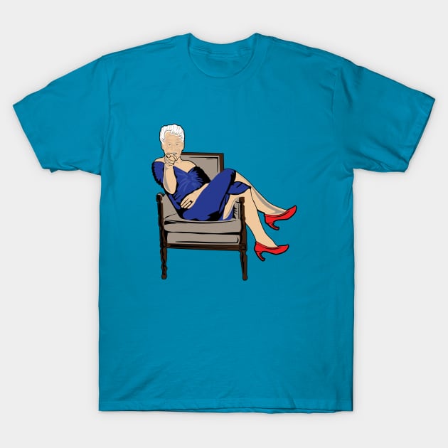 BIll Clinton In Blue Dress T-Shirt by CabalCollection